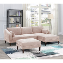 Wayfair pink store sectional